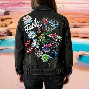 Girls patch jacket